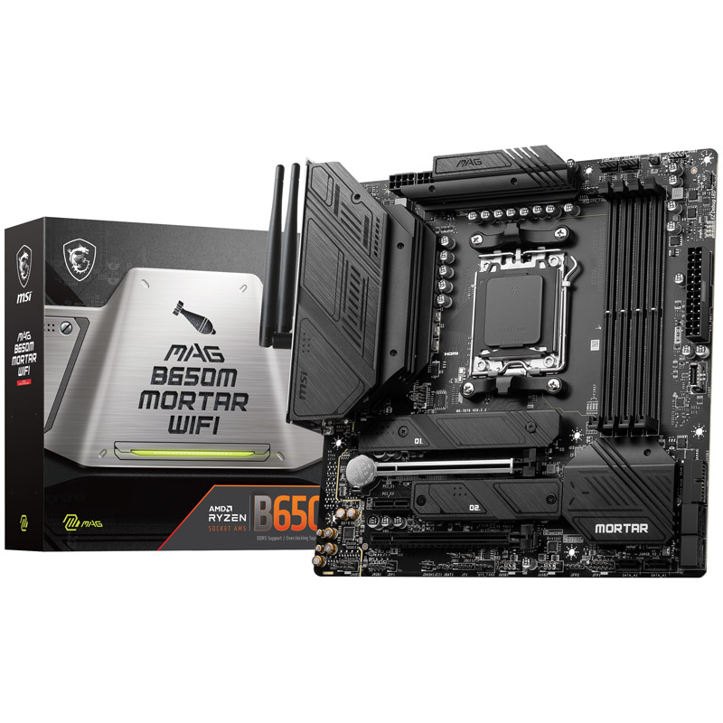 MSI MAG B650M Mortar WiFi, AMD B650 Mainboard - Sockel AM5, DDR5