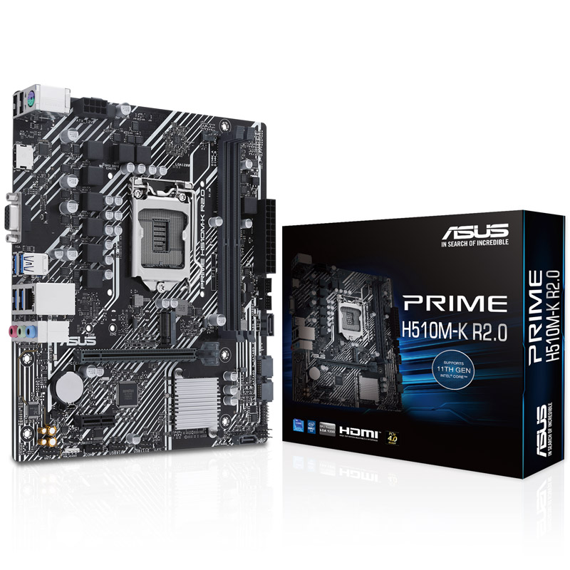ASUS Prime H510M-K R2.0, Intel H510 Mainboard, LGA1200, DDR4