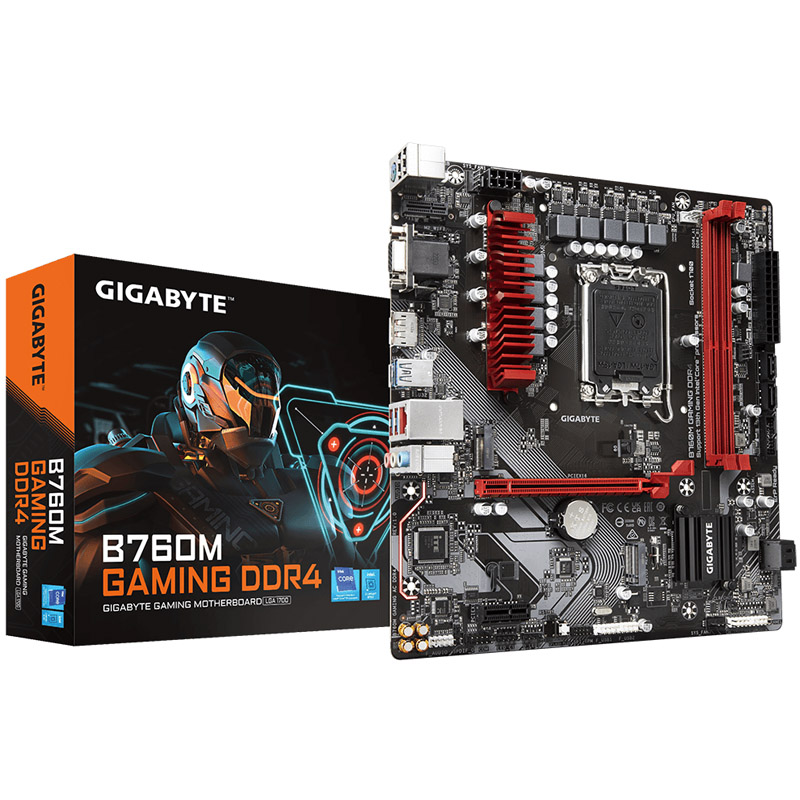 GIGABYTE B760M Gaming DDR4, Intel B760 Mainboard - Sockel 1700, DDR4
