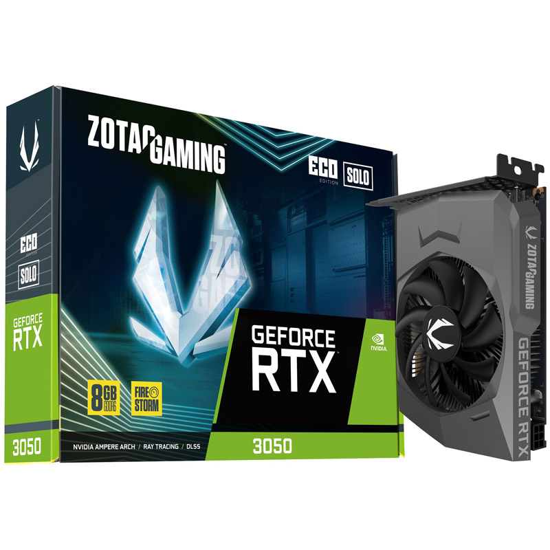 ZOTAC GAMING GeForce RTX 3050 Eco Solo, 8192 MB GDDR6