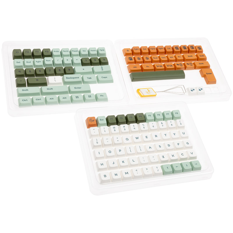 Ducky Dino PBT Dye Sublimation Set - 133 Keycaps, ANSI-US-Layout, ANSI-US-Layout