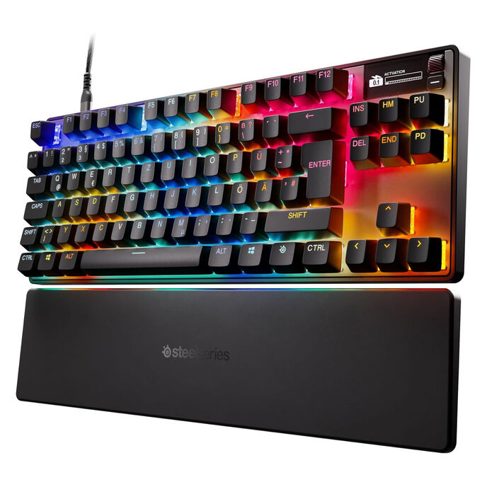 SteelSeries Apex Pro TKL Gen 3 Gaming-Tastiera, TKL-Tastiera (80 %), OLED-Display, OmniPoint 3.0 Switches, RGB â ISO (DE)